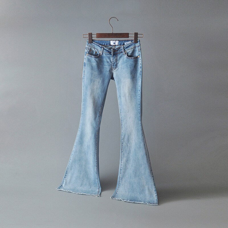 High Waist Denim Flares