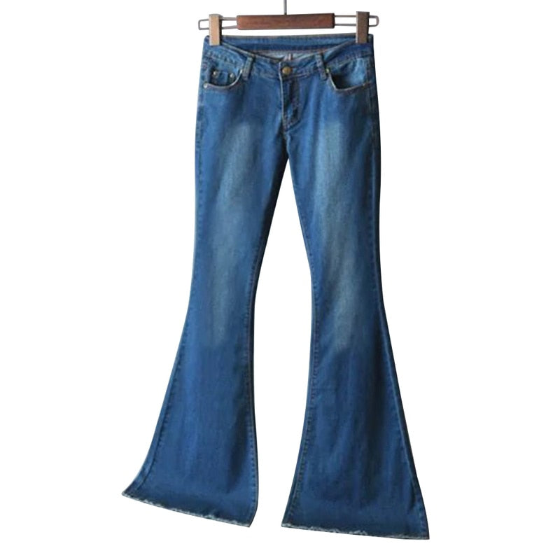 High Waist Denim Flares