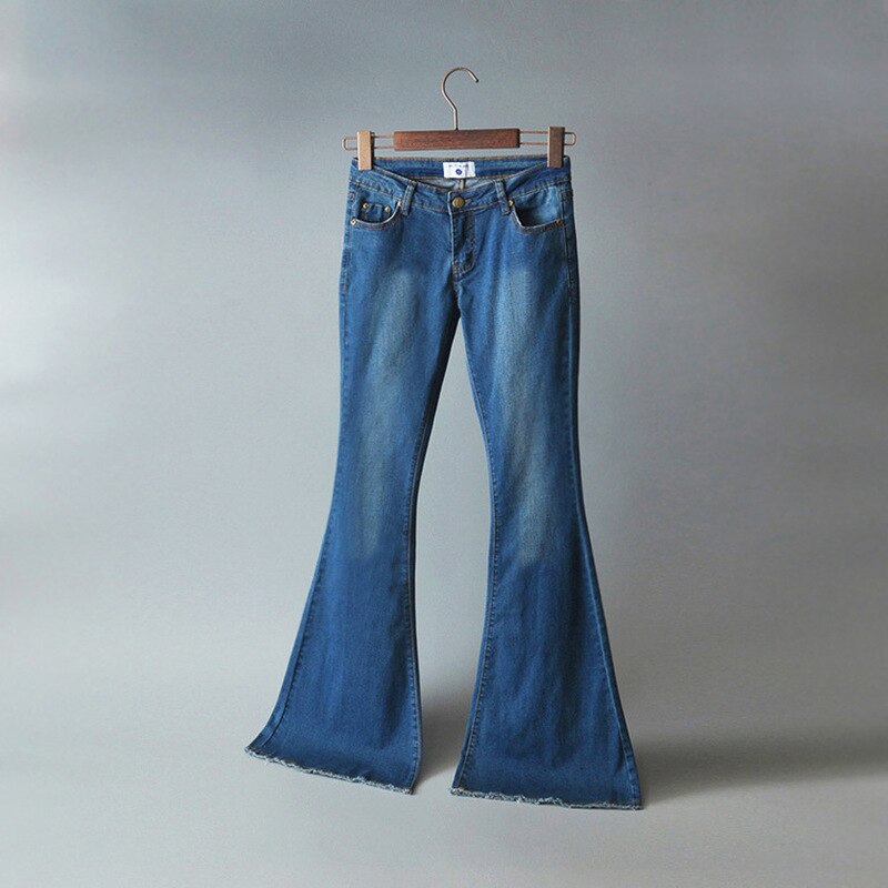 High Waist Denim Flares