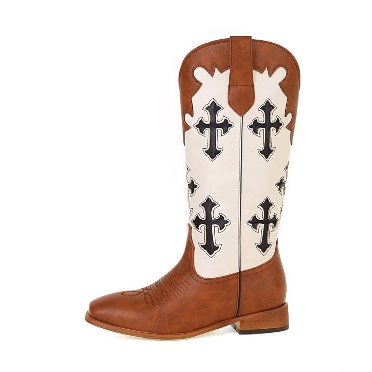 Tall Cross Cowboy Boots