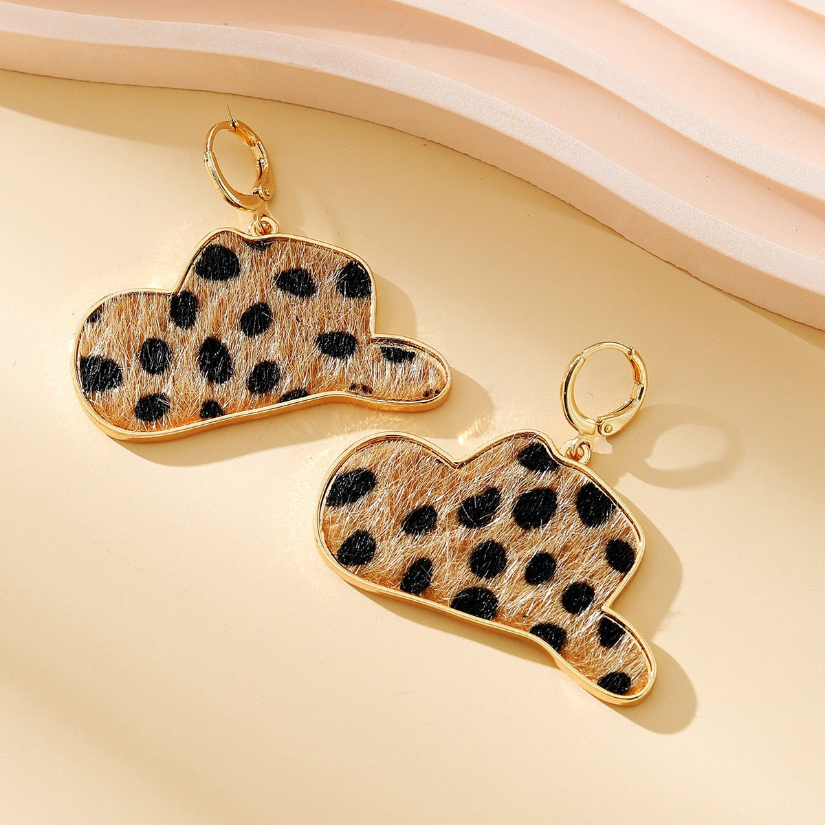 Cowprint Earrings
