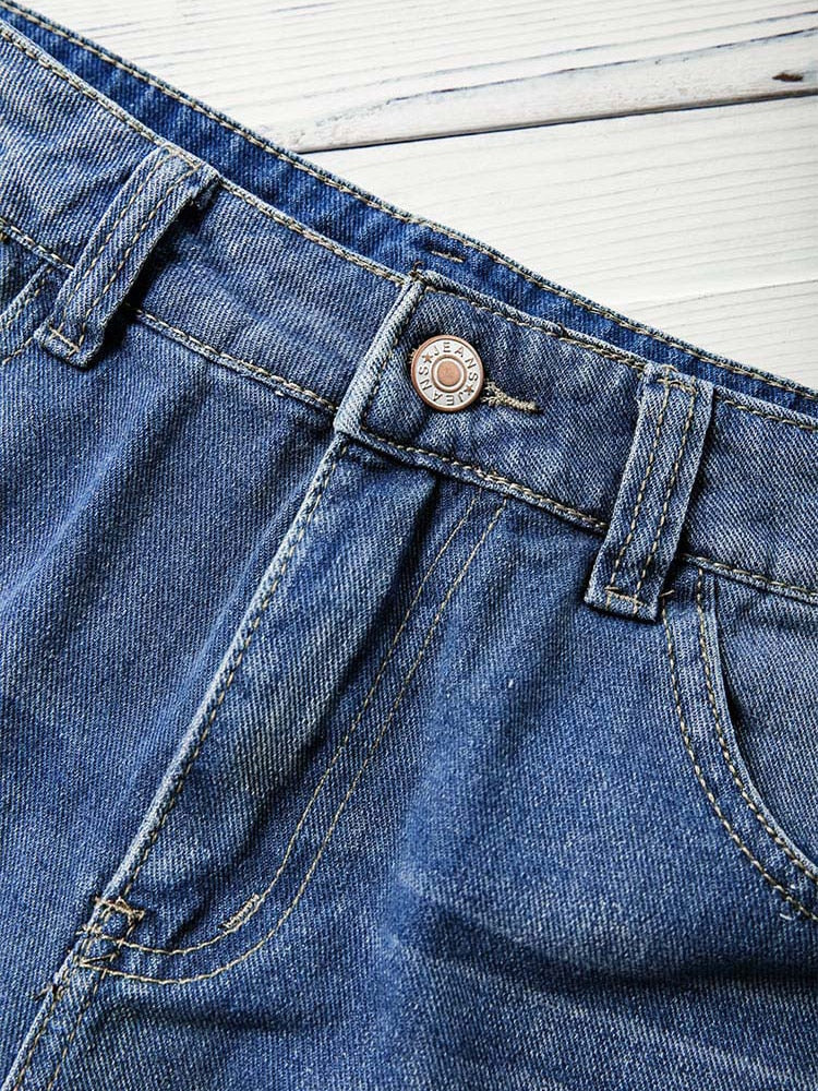 Denim Flag Shorts