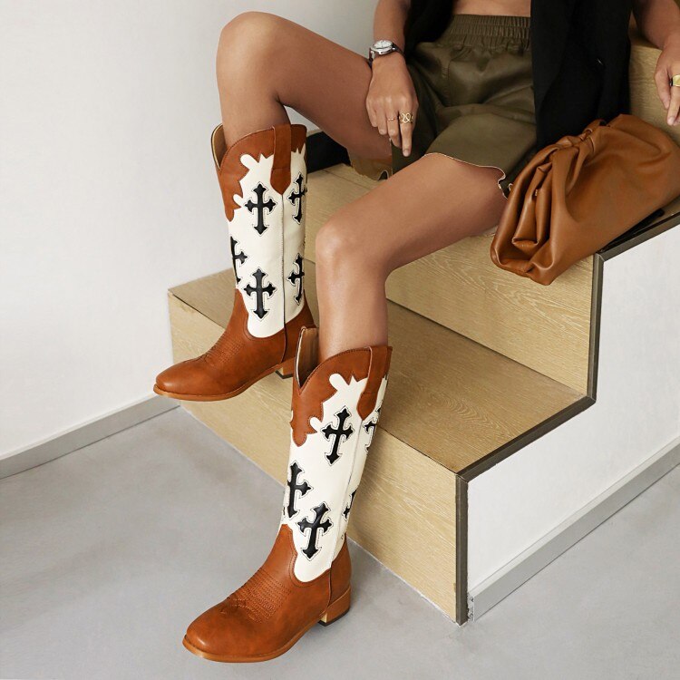 Tall Cross Cowboy Boots